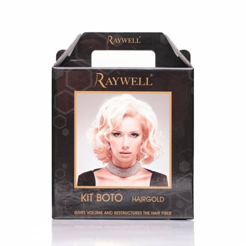 Мини-набор для наполнения и увлажнения волос Raywell Boto Hair Gold 24K, 3×150 мл
