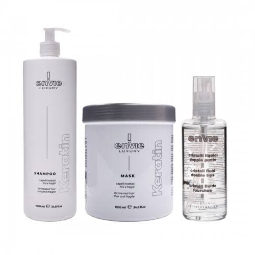 Набор для восстановления повреждённых волос Envie Sublime Keratin (шампунь + маска + флюид)