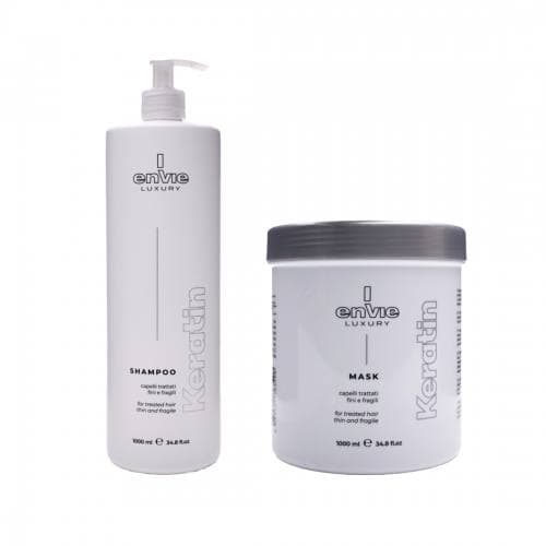 Набор для восстановления повреждённых волос Envie Sublime Keratin (шампунь + маска, 1000 мл × 2)