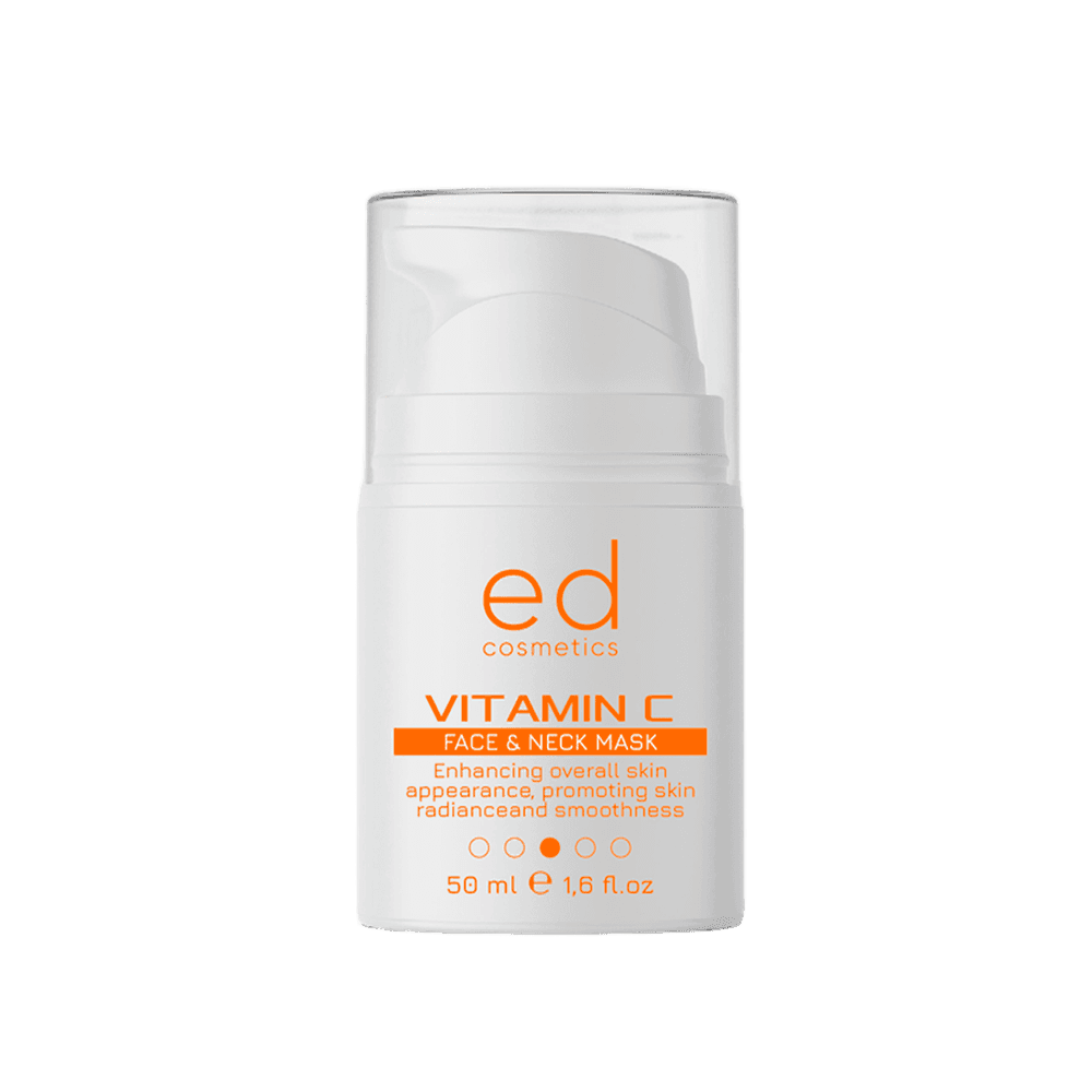 Маска для обличчя та шиї з вітаміном C ED Cosmetics Vitamin C Face & Neck Mask, 300 мл