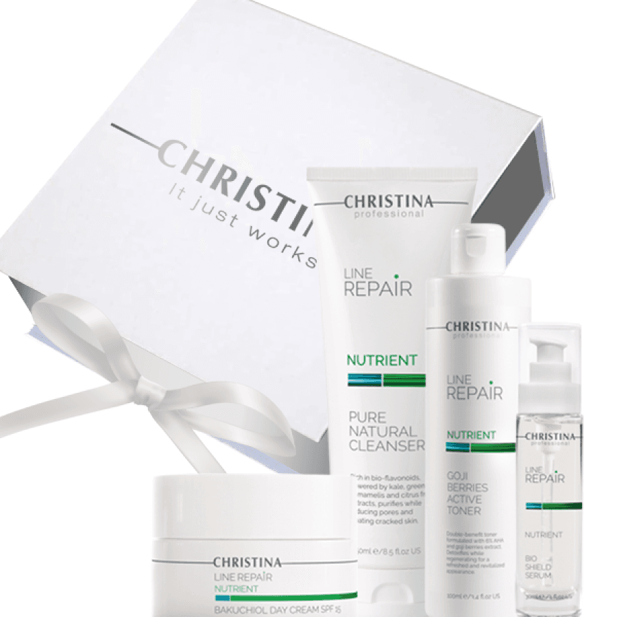 Подарунковий набір для догляду за обличчям Christina Line Repair Nutrient