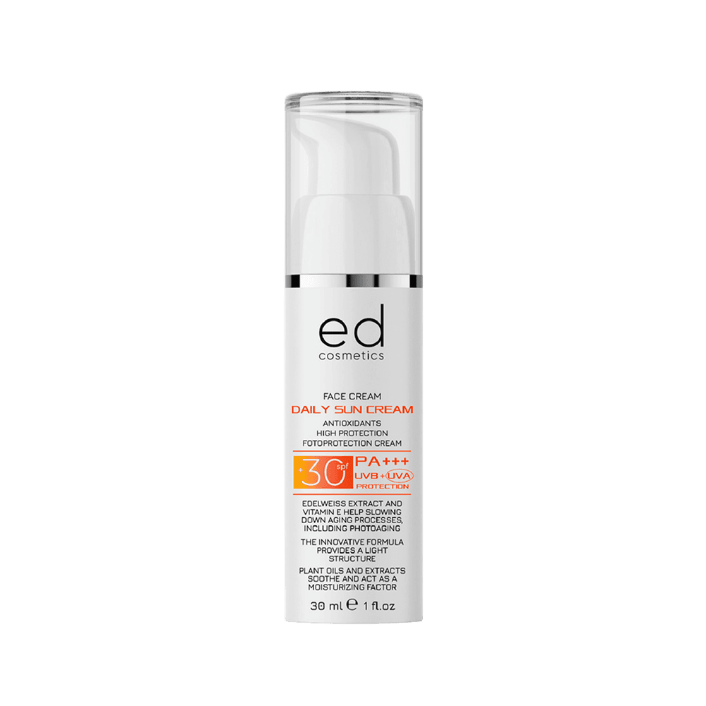 Денний сонцезахисний крем SPF 30 ED Cosmetics Daily Sun Cream