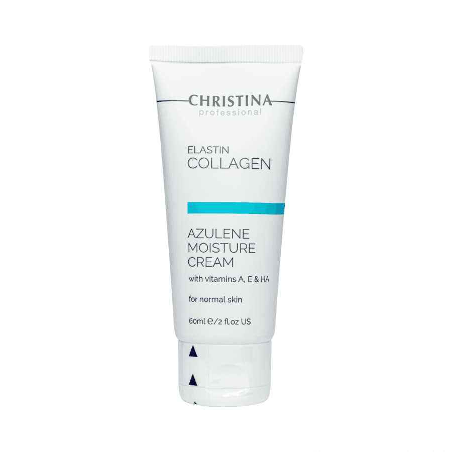Азуленовий зволожувальний крем для нормальної шкіри Christina Elastin Collagen Azulene Moisture Cream