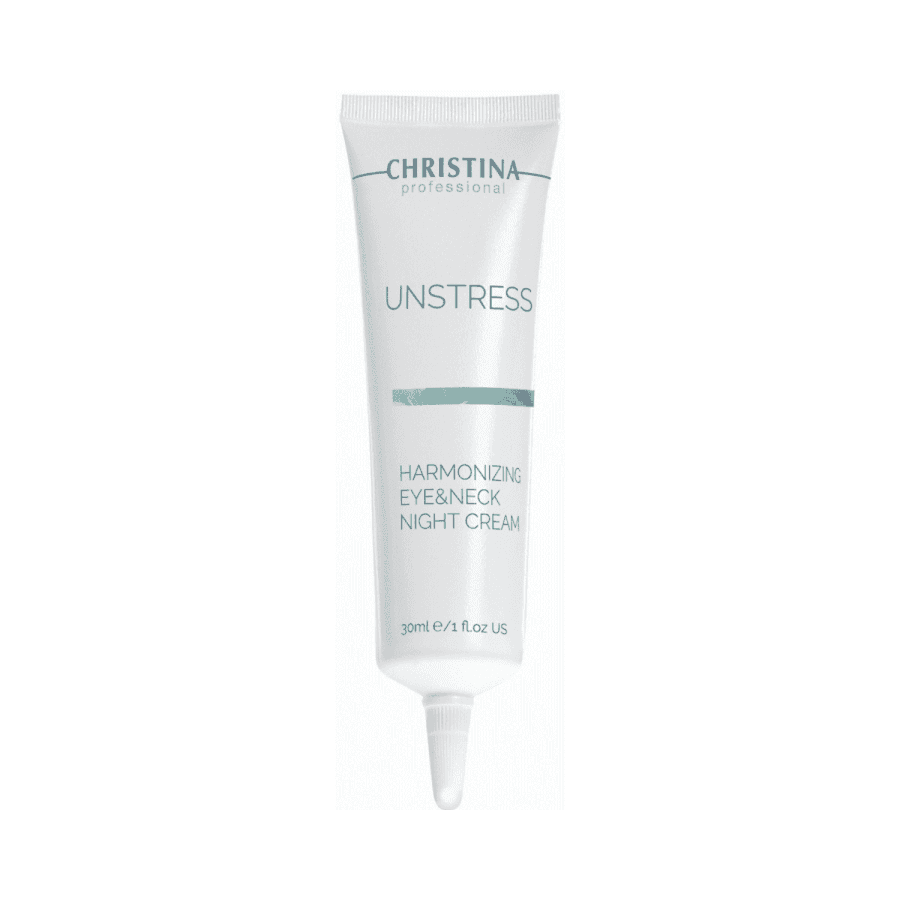 Нічний крем для шкіри навколо очей та шиї Christina UNSTRESS Harmonizing Night Cream