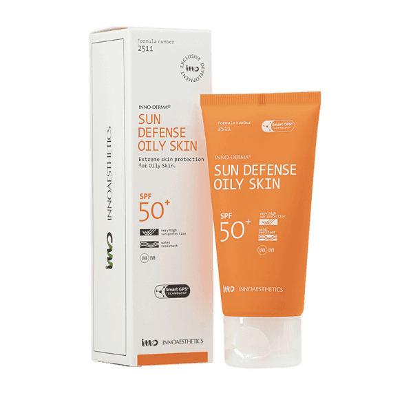 Сонцезахисний крем для жирної шкіри SUN DEFENSE SPF 50+ Innoaesthetics