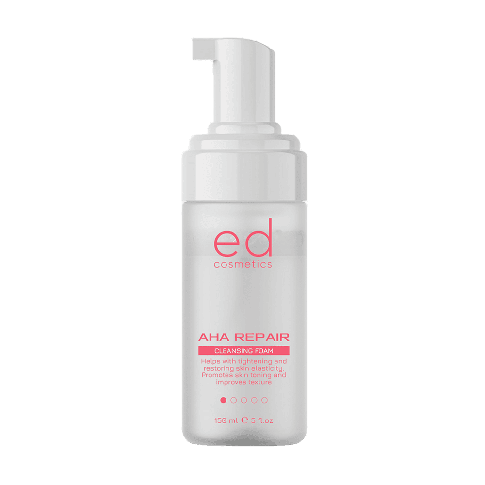 Очищувальна пінка з AHA-кислотами AHA Repair Cleansing Foam ED Cosmetics, 500 мл