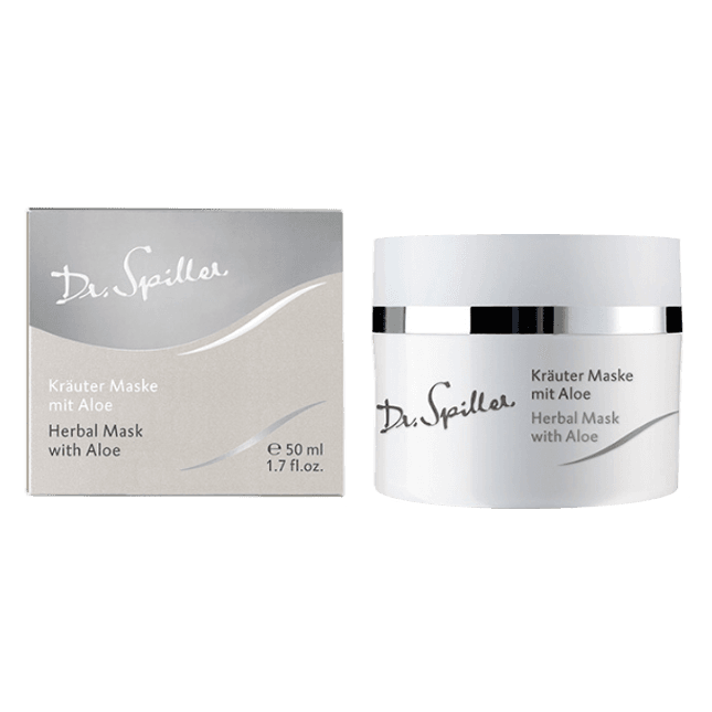 Трав’яна гелева маска з алое для проблемної шкіри Dr. Spiller Herbal Mask With Aloe, 200 мл
