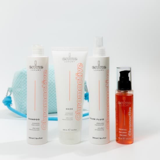 Набір для фарбованого волосся Envie Sublime Chromactive з екстрактом гранату + косметичка