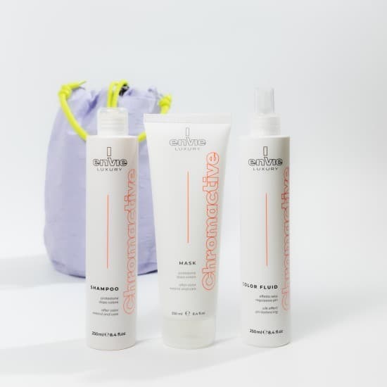Набір для фарбованого волосся Envie Sublime Chromactive з екстрактом граната + косметичка